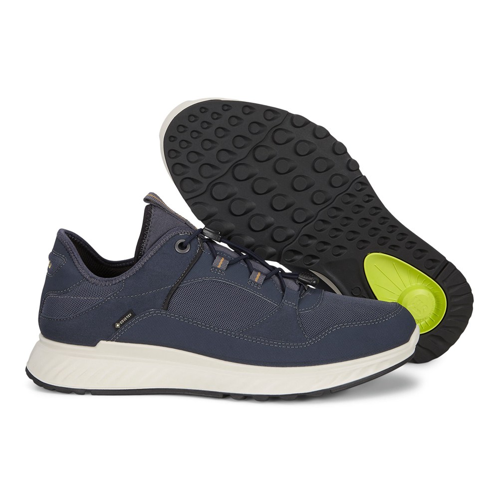 Tenis De Montaña Hombre - ECCO Exostride Bajos Gtx - Azul Marino - IVA458370